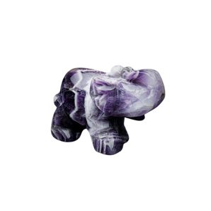 Chevron Amethyst Elephant - 160 grams