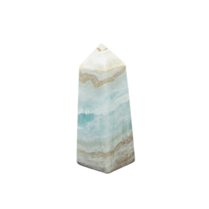 Caribbean Blue Calcite Tower - 329 grams