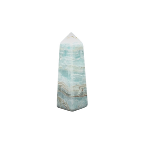 Caribbean Blue Calcite Tower - 341 grams