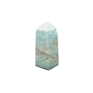 Caribbean Blue Calcite Tower - 127 grams