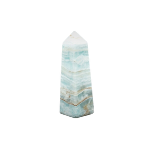 Caribbean Blue Calcite Tower - 341 grams