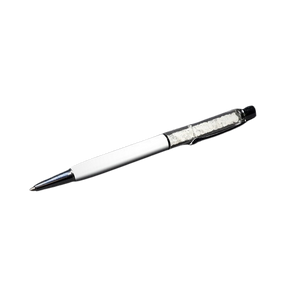 Clear Quartz Crystal Pen with Velvet Pouch