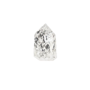 Clear Quartz Fire and Ice Generator Point - 68 grams