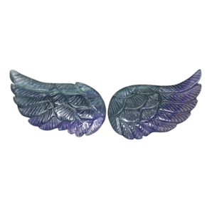 Fluorite Angel Wings on stand - 430 grams