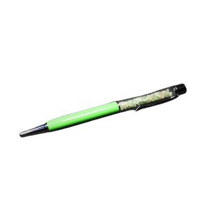 Green Aventurine Crystal Pen with Velvet Pouch
