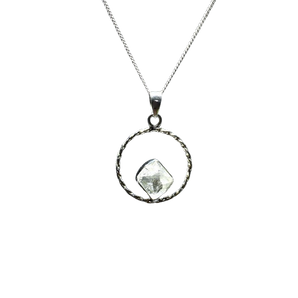 Herkimer Diamond Pendant 925 Sterling Silver