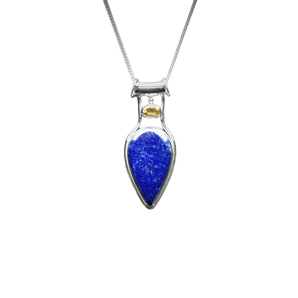 Lapis Lazuli with Citrine 925 Sterling Silver