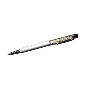Smoky Quartz Light Crystal Pen with Velvet Pouch