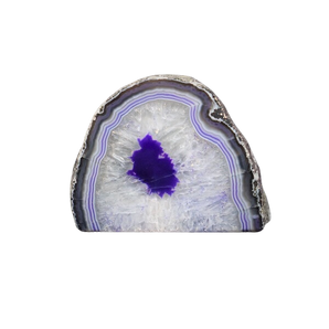 Purple Agate Cave Candle Holder include tealight candle - 1.397 kgs