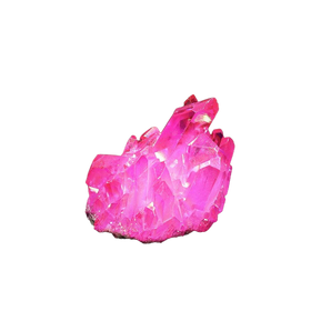 Pink Rose Aura Quartz Cluster - 75 grams