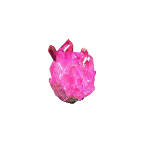 Pink Rose Aura Quartz Cluster - 75 grams