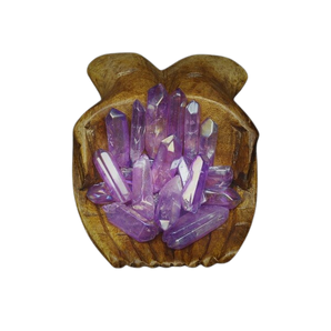 Purple Aura Quartz Natural Points - 50 grams in an organza pouch