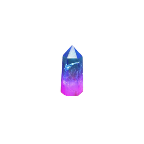 Pink/Blue Aura Quartz Generator Point - 85 grams