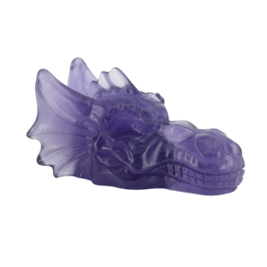 Purple Fluorite Dragon Head - 147 grams
