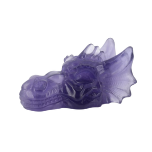 Purple Fluorite Dragon Head - 147 grams