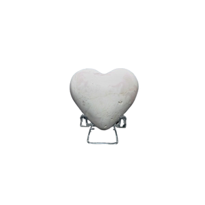 Pink Mangano Calcite Heart - 52 grams