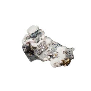 Pyrite on Quartz Cluster - 261 grams