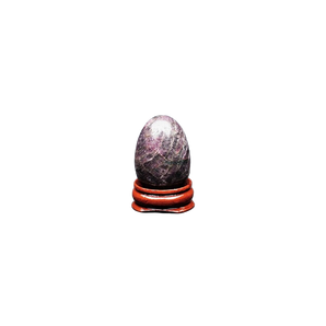 Ruby Egg with wooden stand - 60 grams