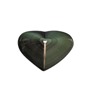 Rainbow Obsidian Heart - 179 grams