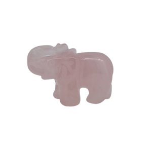 Rose Quartz Elephant - 41 grams