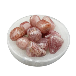 Strawberry Quartz Tumbled Stones - Small
