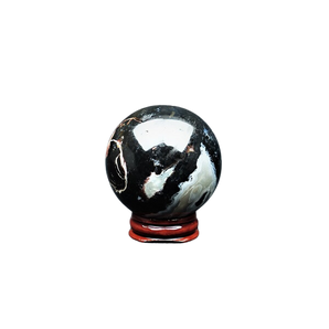 Sardonyx Sphere with wooden stand - 270 grams