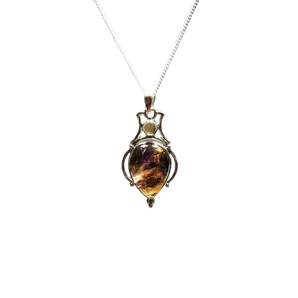 Super Seven with Citrine Pendant 925 Sterling Silver