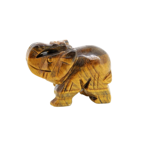 Golden Brown Tigers Eye Elephant - 71 grams