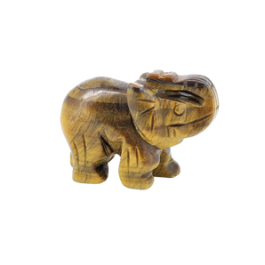 Golden Brown Tigers Eye Elephant - 71 grams