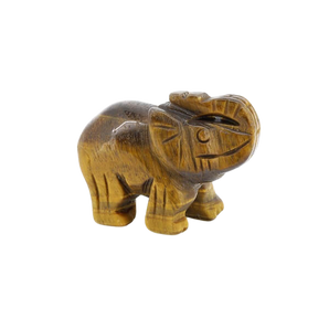 Golden Brown Tigers Eye Elephant - 77 grams