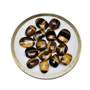 Golden Brown Tigers Eye Oval Tumbled Stone - XL