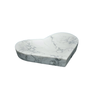 White Howlite Heart Bowl - 155 grams