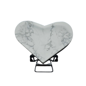 White Howlite Heart Bowl - 155 grams