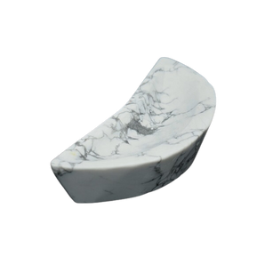 White Howlite Moon Bowl - 356 grams