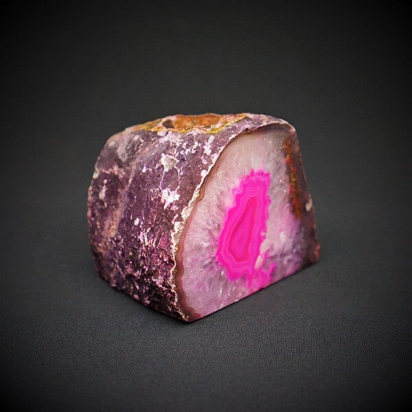 Pink Agate Cave Candle Holder include tealight candle - 947 grams - Heavenly Crystals Online