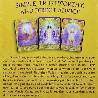 Angel Answers Oracle Cards - Radleigh Valentine - Clear Guidance, Messages & Divine Support - Heavenly Crystals Online