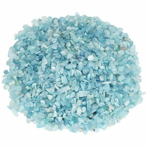 Aquamarine Chips - 100 grams in pouch - Heavenly Crystals Online