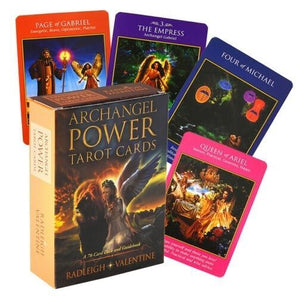 Archangel Power Tarot Cards | Radleigh Valentine | 78‑Card Empowering Tarot, Angelic Guidance & Higher Support - Heavenly Crystals Online
