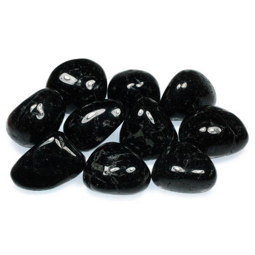 Black Tourmaline Tumbled Stone - Medium - Heavenly Crystals Online