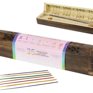 Sacred Chakra Wooden Incense 7 Assorted Gift Pack (Gift Box) - Heavenly Crystals Online