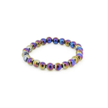 Cobalt Aura Quartz Bracelet (8mm) High‑Vibration Clarity, Protection & Transformational Energy - Heavenly Crystals Online