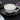 Fortune Telling White W/Black Saucer Ceramic Teacup Witchcraft Spiritual - Heavenly Crystals Online