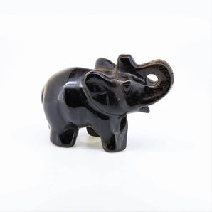 Golden Brown Tiger’s Eye Carved Elephant (158g) – Protection, Confidence & Solar Plexus Strength - Heavenly Crystals Online