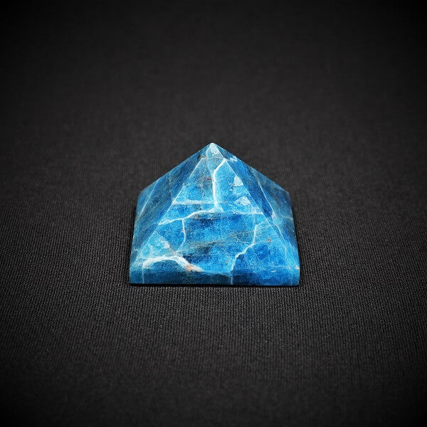 Blue Apatite Pyramid - 101 grams - Heavenly Crystals Online