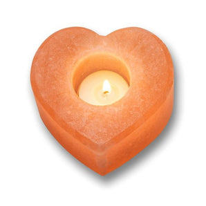 Orange Selenite Candle Holder - Heavenly Crystals Online