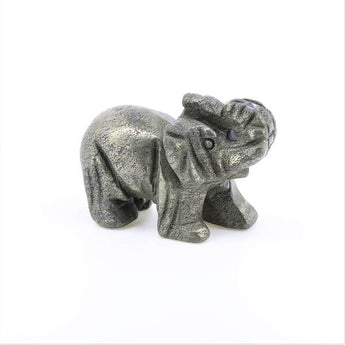 Pyrite Elephant (78g) – Confidence, Success & Manifestation Energy - Heavenly Crystals Online