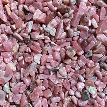 Rhodochrosite Chips (100g) Pouch for Joy, Compassion & Inner Peace - Heavenly Crystals Online