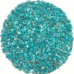 Turquoise Howlite Chips - 100 grams in pouch - Heavenly Crystals Online