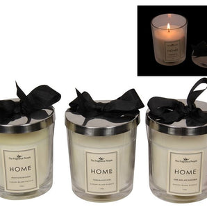 Set of 3 - Lime, Basil and Mandarin Orange, Peony and Blush Suede, Pomegranate Noir Candle - Heavenly Crystals Online