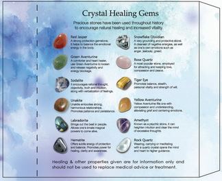 Crystal Gems Gift Pack of 12 - Heavenly Crystals Online